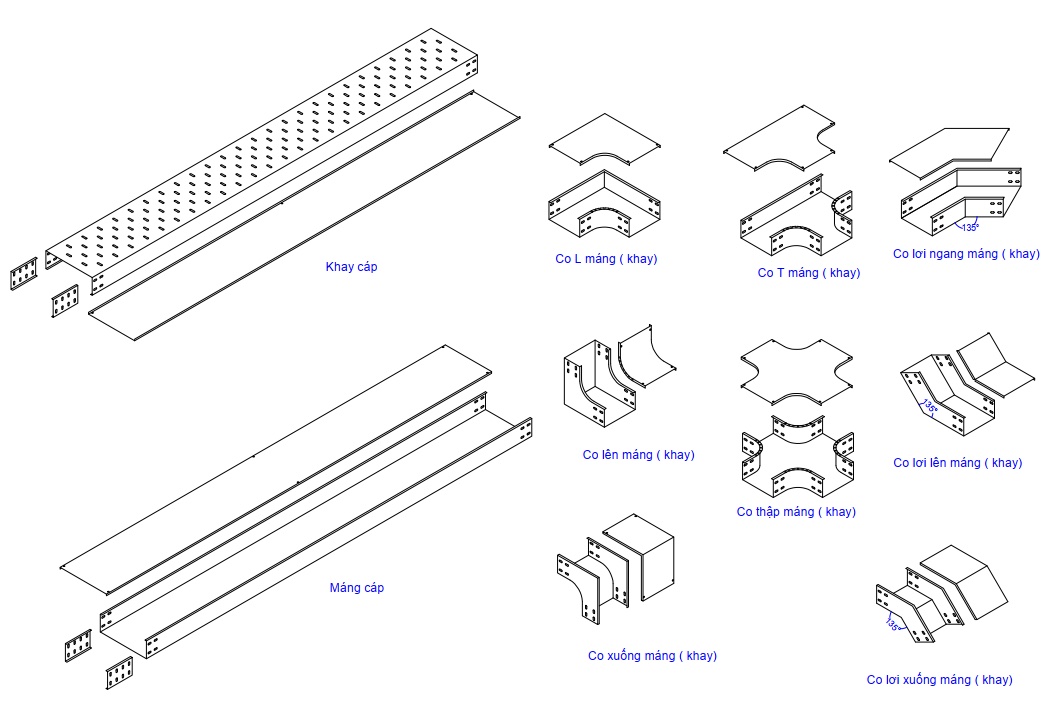 Phụ kiện thang máng cáp